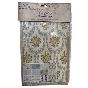Jim Holtz idea-ology Worn Wallpaper Vintage Texture Salvaged 12 Designs